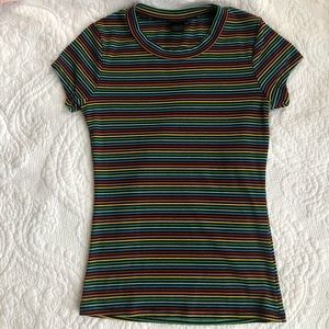 Rue 21 Rainbow Striped Top